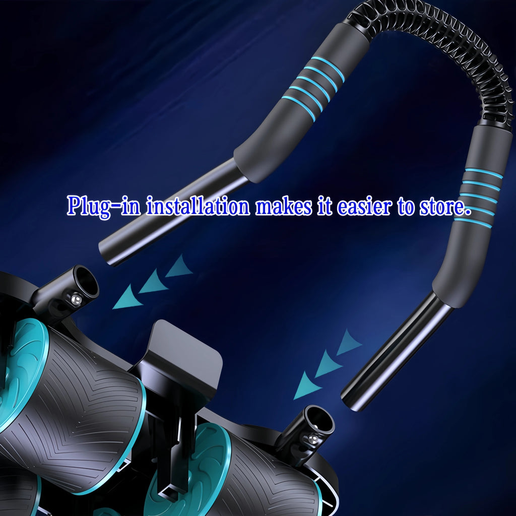 New Portable Fitness Equipment, Home Abdominal Wheel, Suitable for Both Men and Women, 4-Wheel Silent and Automatic Rebounding