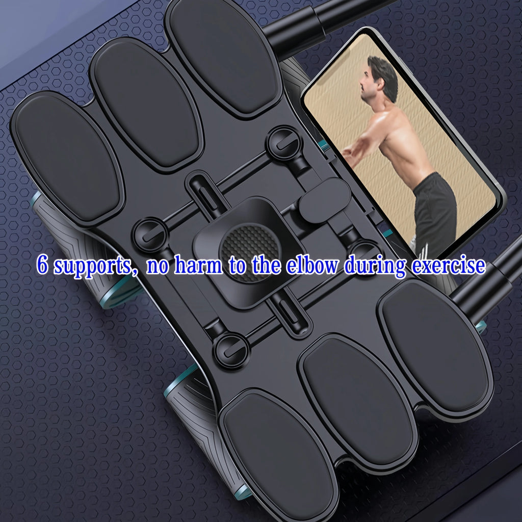 New Portable Fitness Equipment, Home Abdominal Wheel, Suitable for Both Men and Women, 4-Wheel Silent and Automatic Rebounding