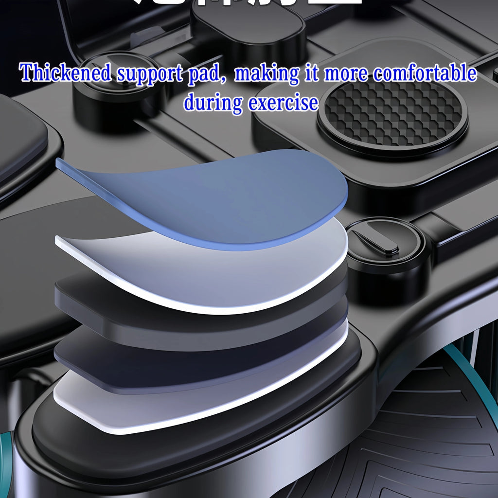 New Portable Fitness Equipment, Home Abdominal Wheel, Suitable for Both Men and Women, 4-Wheel Silent and Automatic Rebounding